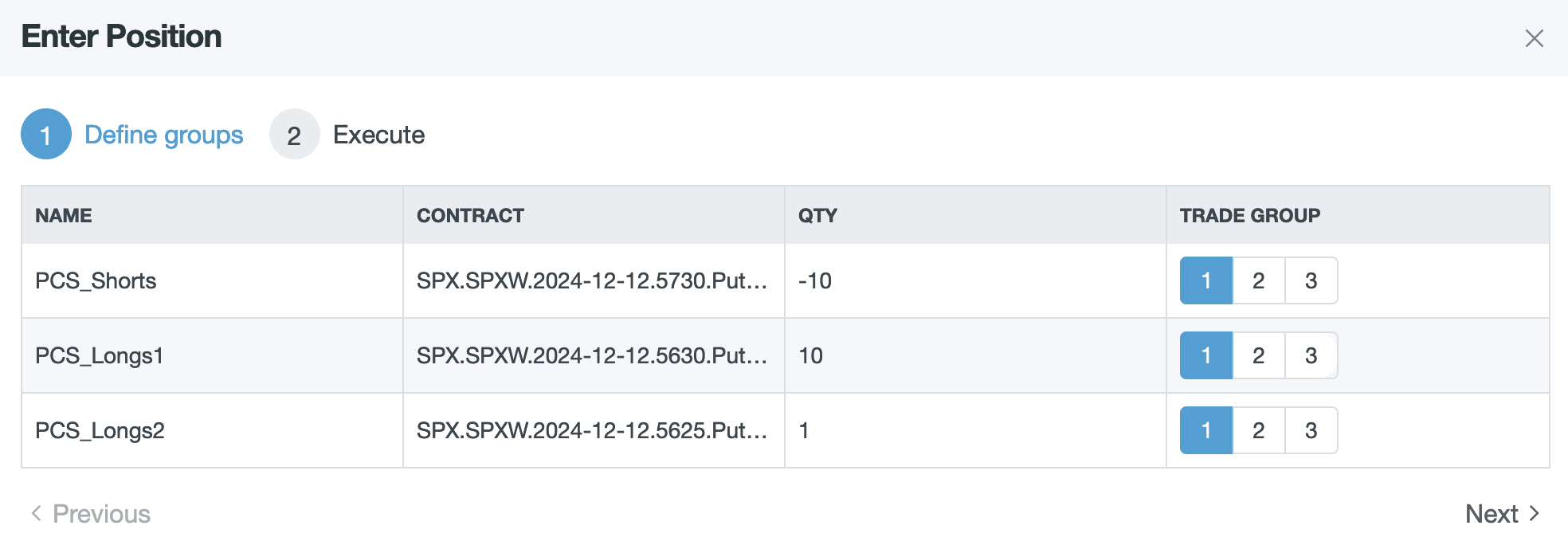 Order Groups Example Wrong